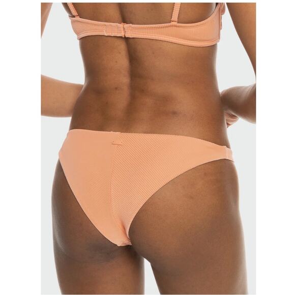 ROXY Rib Roxy Love The Goofy Bikini Bottom Salmon - Large - NWT - Picture 7 of 9